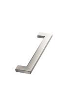 Furnipart - Flat - greb i zink mat krom CC128mm L142mm B7,5mm H33mm